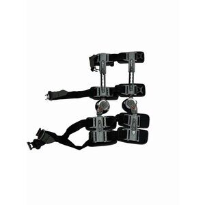 DONJOY X-ROM Adjustable Post-Op Knee Brace Universal Fit Extension Flexion Black